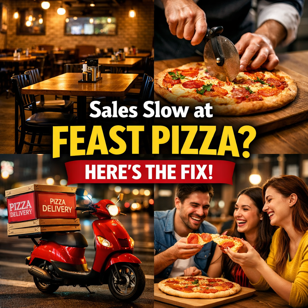 Sales are slow at Feast Pizza? Here is the Fix